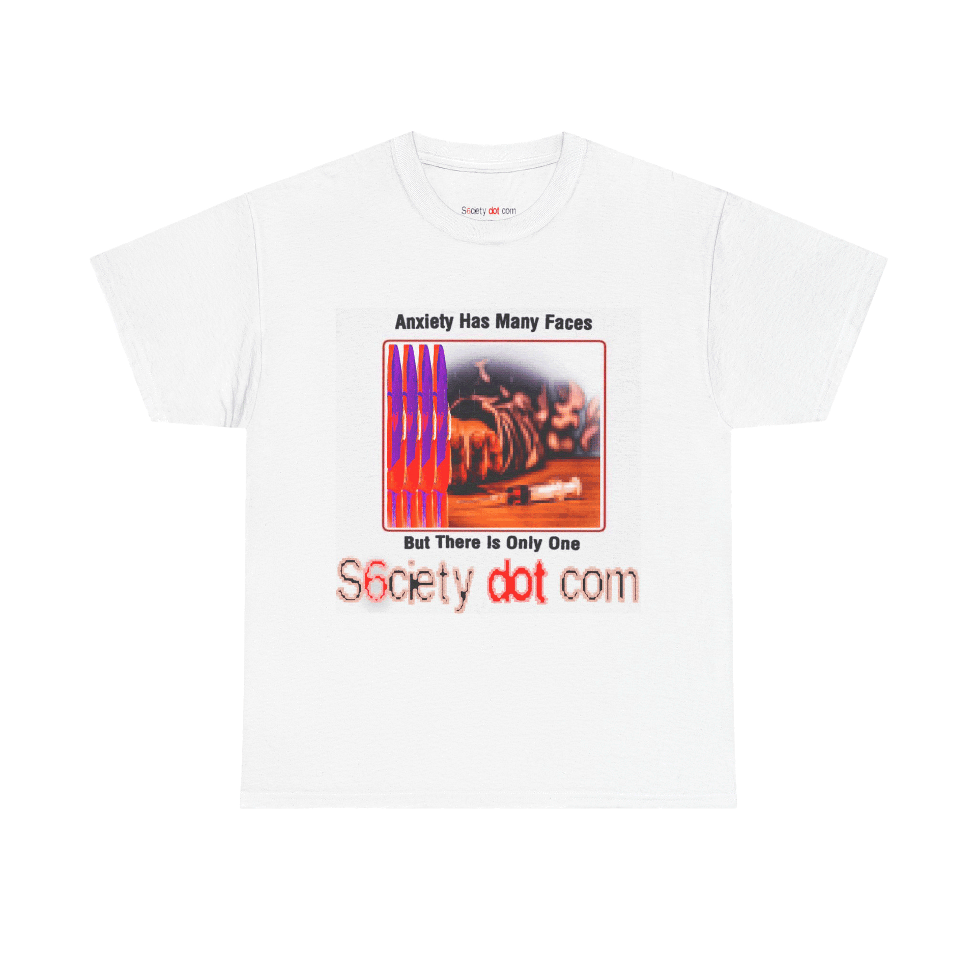 ANXIETY HAS MANY FACES T-SHIRT